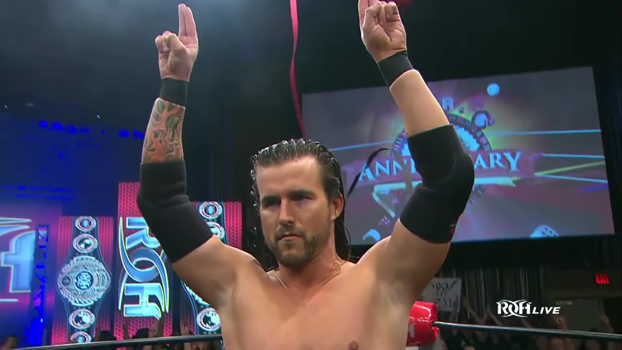 Jay Lethal vs Adam Cole vs Kyle O'Reilly - ROH 14th Anniversary Show (2016)