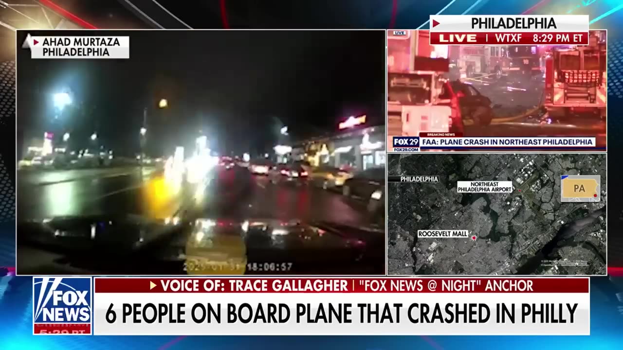 Several injuries reportedly at site of Philadelphia plane crash