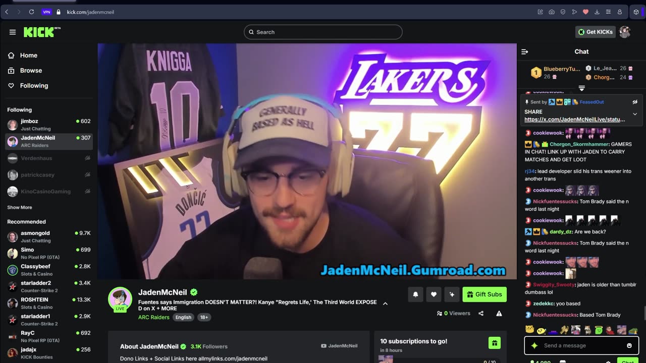 Jaden McNeil refuses to read his Tumblr lore post