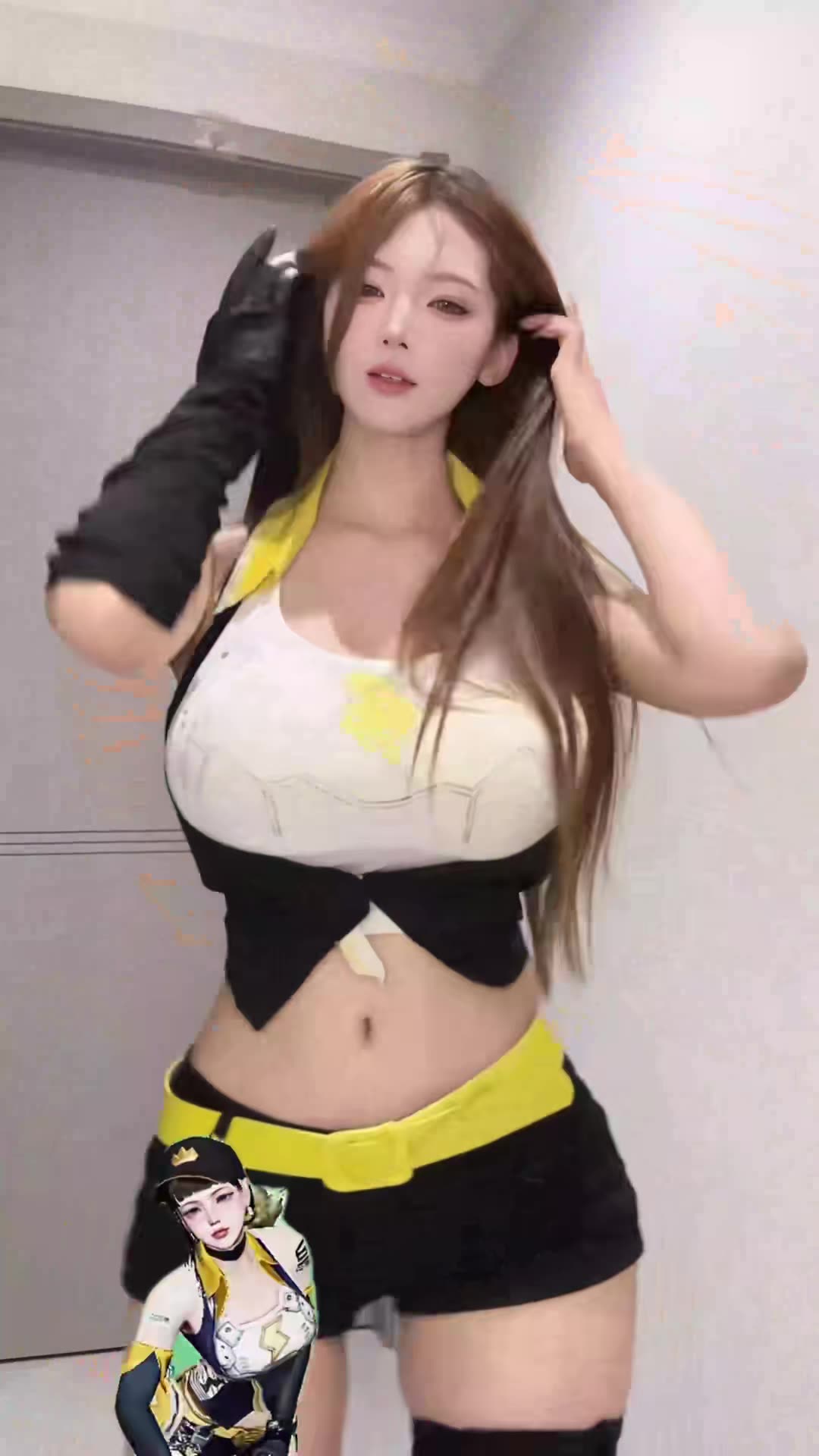 Naughty! | Vibrant Jet Black Crop Top Vivacious Spicy Hot Dance - Daily Beauty EP 528