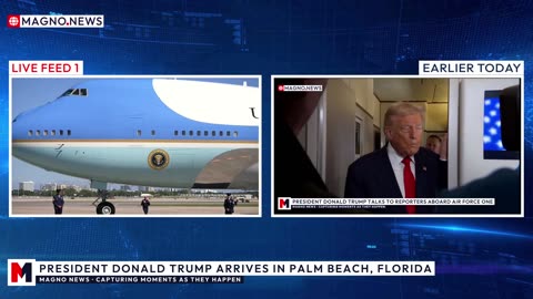 🇺🇸 President Donald Trump Lands in Palm Beach, Florida ahead of Mar-a-Lago Weekend Break [LIVE]