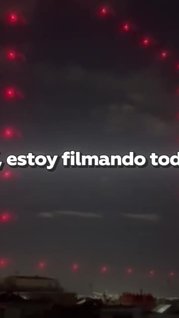 Pánico por un show de drones en Barcelona