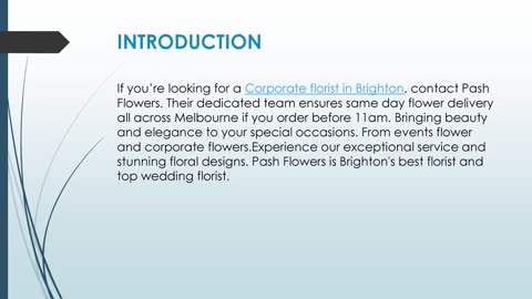 Best Corporate florist in Brighton