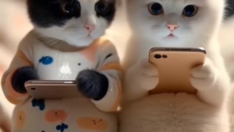 Playing Smartphone #Cat #catcute