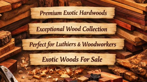 Premium Exotic Hardwood for Woodworkers and Luthiers