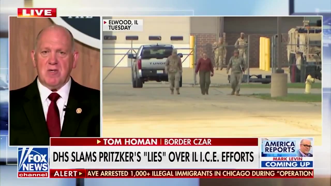 HOMAN: “Governor Pritzker should be calling President Trump & thanking him for taking