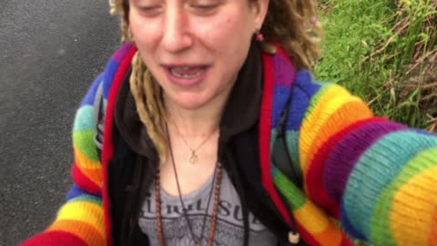 Making barefoot friends on the train