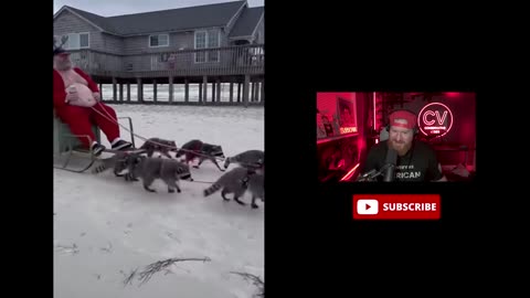 Santa And His Coondeer