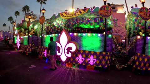 Mardi Gras 2025 at Universal Studios |Parade Walkthrough | No Commentary