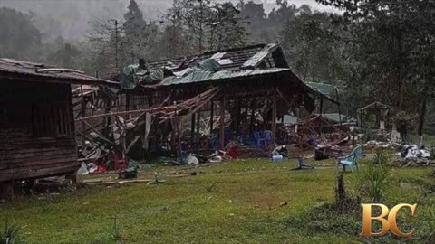 Myanmar’s military strikes village in glider raid, killing at least 20 people