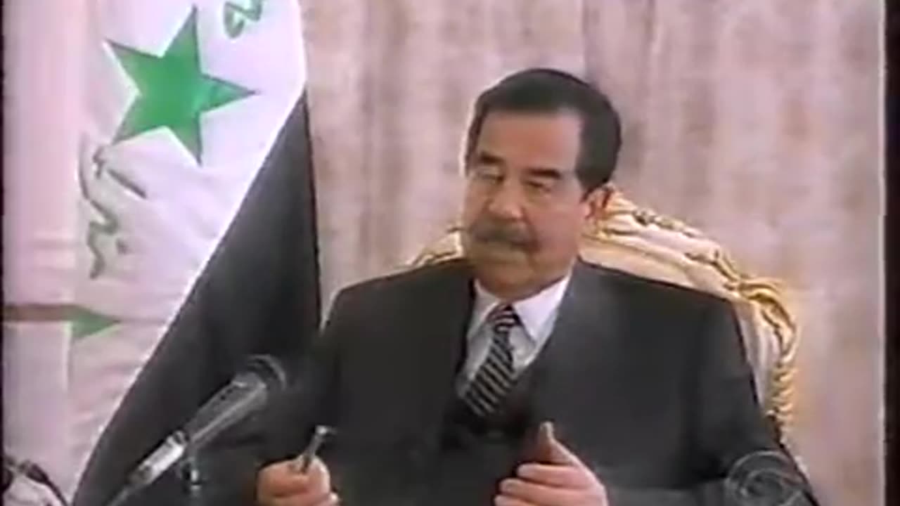SADDAM HUSSEIN DAN RATHER INTERVIEW