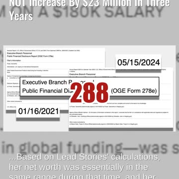 Fact Check: Ex-USAID Chief Samantha Power's Net Worth Did NOT Increase By $23 Million In Three Years