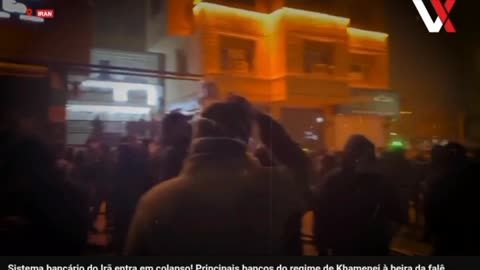 Sistema bancário do Irã entra em colapso! Principais bancos do regime de Khamenei à beira da falência. 2026/01/14