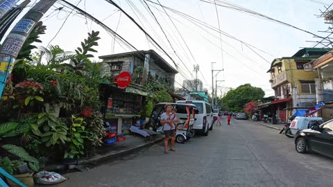 Clear Sky on Road 4 in Quezon City in the Philippines