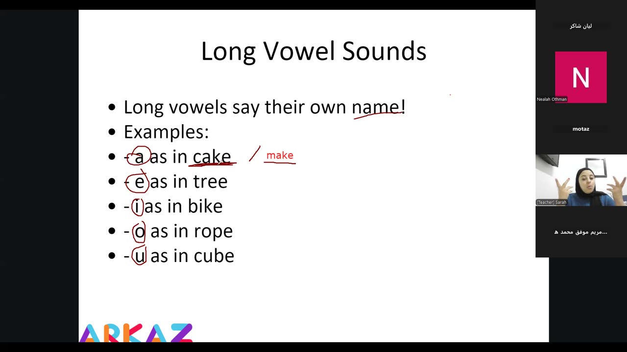 small talk stars a1/ short and long vowels