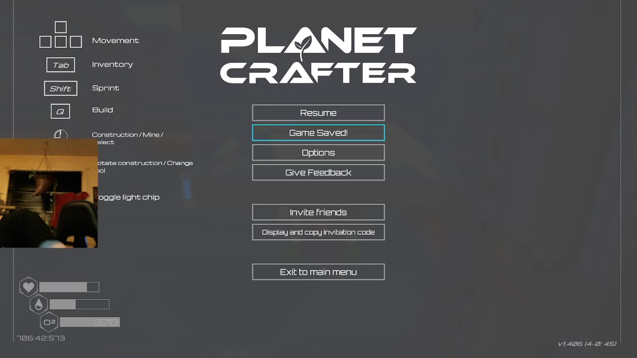 Planet Crafter trying not to suffocate on a airless world VOD
