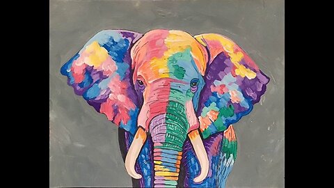 In the Studio: Painting an Elephant