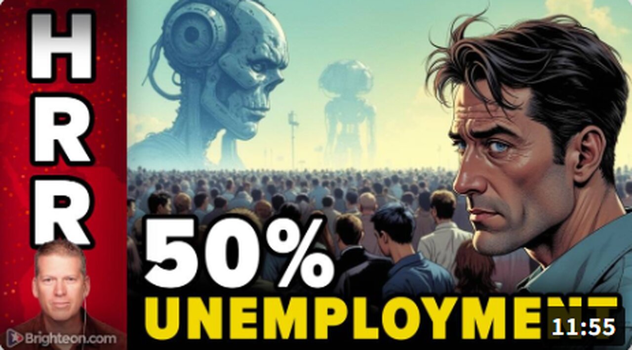 50% UNEMPLOYMENT RATE is coming for America, thanks to AI job replacements