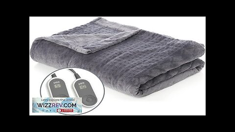 Pure Enrichment PureRelief Deluxe Heated Blanket 10 Heat Settings Super Soft Review