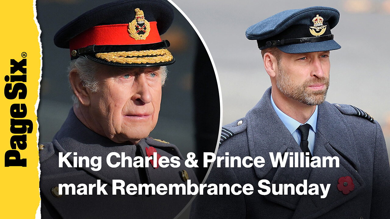 King Charles, Prince William and more mark Remembrance Sunday in London