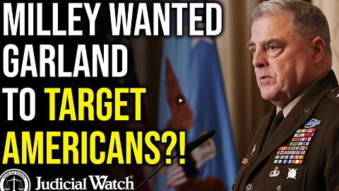 Milley Conspired w/ Garland to Target President Trump & Supporters ~ Tom Fitton w/ Judicial Watch