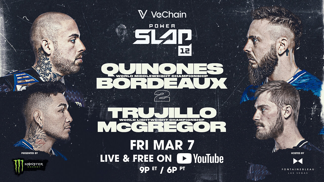 Power Slap 12: Quinones vs Bordeaux 2 | MASSIVE YOUTUBE LIVE DEBUT 💥