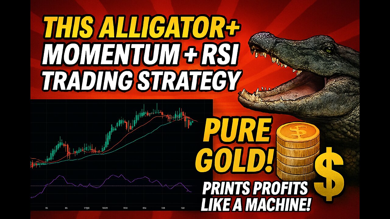 This Alligator + Momentum + RSI Trading Strategy Is PURE GOLD! Prints Profits Like a Machine!💰