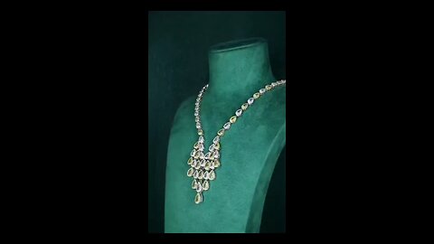 高品质奢华黄色闪亮 CZ 锆石水滴项链精美珠宝，High Quality Luxury Yellow Bling CZ Zircon Water Drop Necklace Fine Jewelry