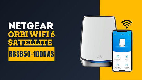 Netgear Orbi WiFi 6 Satellite RBS850 100NAS