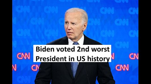 Biden second worst president in history poll