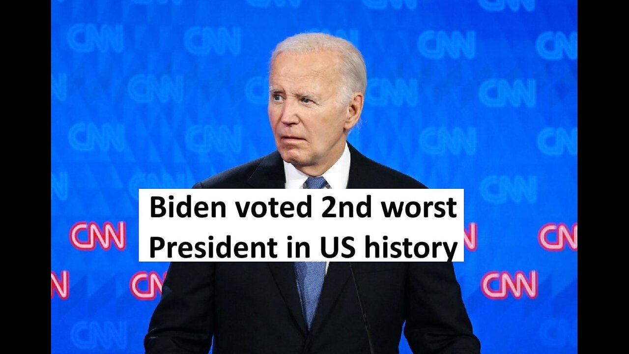 Biden second worst president in history poll