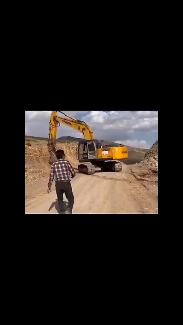 Man Nearly Gets Decapitated Trying To Stop An Out-Of-Control Excavator