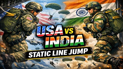 USA Army vs Indian Army | Paratroopers Static Line Jump