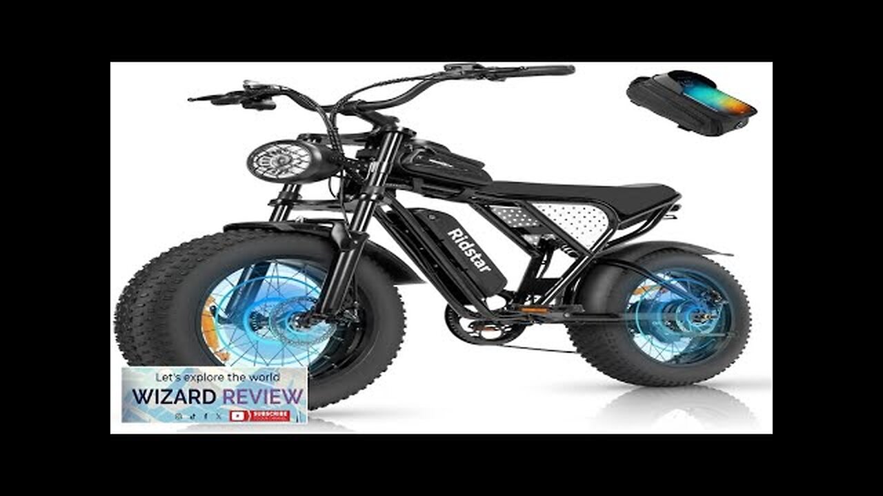 Electric Bike for Adults Q20 2000/1500W 37/30MPH52V 40AH48V/20AH E-Bike30-180 Miles Review