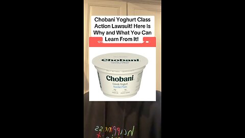 hobani Yoghurt Class Action Lawsuit! Here Is Why and What You Can Learn From It!