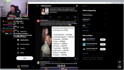 [12.11.25, 9 Hours of Reactions Part 3] LowTierGod (live) 2025-12-11 192615 [315989110871]