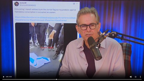 Orthodox Jews burn flag to protest conscription in Israel▮The Jimmy Dore Show