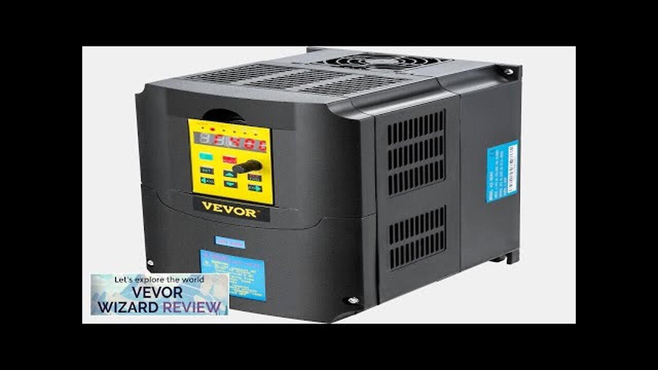 VEVOR Variable Frequency Drive AC 220V Input 4KW Variable Frequency CNC ...