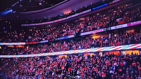 The United States anthem has been booed during a blockbuster NHL game in Canada