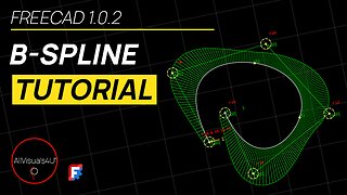 🖊️ FreeCAD B Spline Tutorial - B Spline Example - FreeCAD Spline - FreeCAD Tutorial | #Shorts