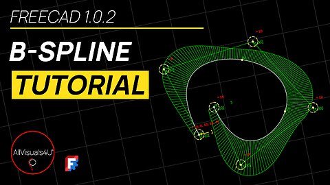 🖊️ FreeCAD B Spline Tutorial - B Spline Example - FreeCAD Spline - FreeCAD Tutorial | #Shorts