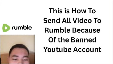 I USE RUMBLE AND Bitchute Also Android TCL To avoid Youtube Banned for Spam