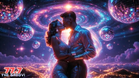 Cosmic Kiss - Nu-Disco/Dance Pop Visualizer (Royalty Free Music)