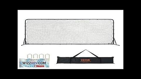 VEVOR Soccer Rebounder Net 12x6FT Iron Soccer Training Equipment Sports Football Training Review