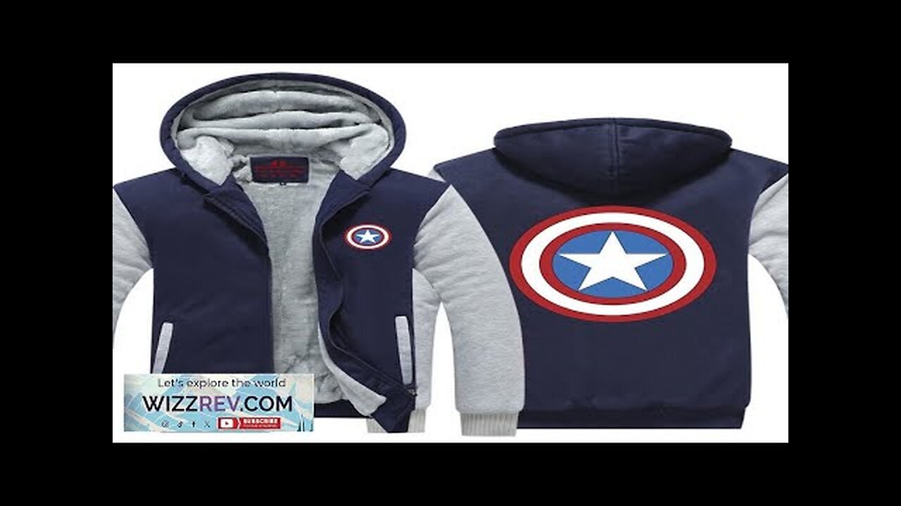 Captain America Classic Shield Symbol Print Hooded Jacket Review