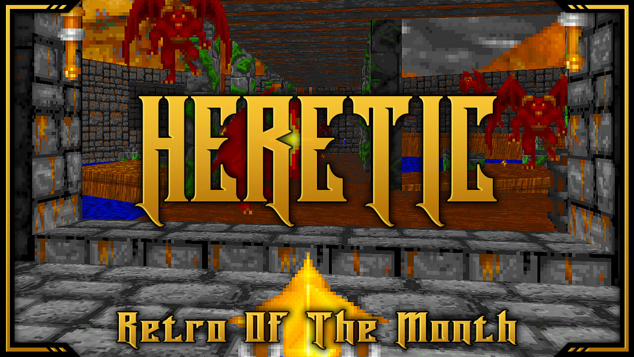 Heretic - Day 1 | Retro of the Month | Full Game Playthrough