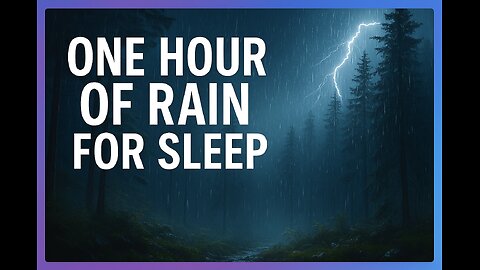 🌧️ ASMR Rain & Thunder ⚡ 1H Sleep & Relaxation 🌙