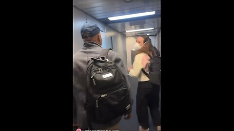 Masked woman to (Former NYC Mayor) Eric Adams: “Please, punch me in the face.”