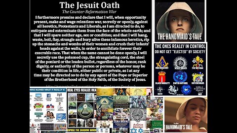 The Jesuits CIA NSa Religion$$ political All the Annunaki corporations I storeroom matrix control