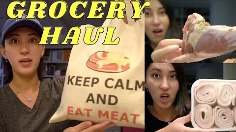 CARNIVORE DIET GROCERY HAUL _ ASIAN & AMERICAN GROCERY STORE